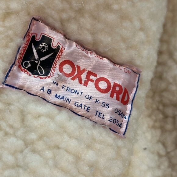 Winterclad of Oxford Western Cut Leather Shearling Jacket Men’s Md - Picture 6 of 8